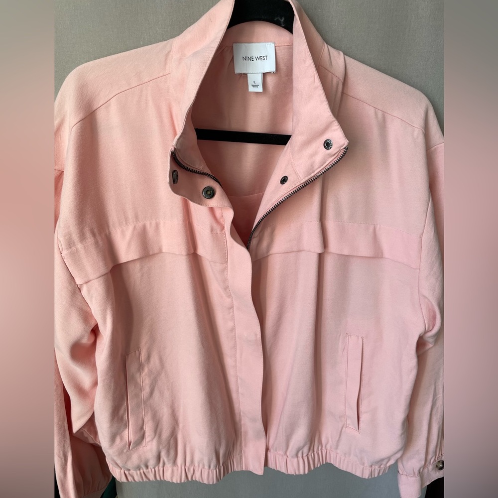 Nine West draped bomber jacket L
